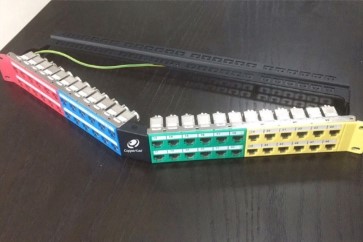 New Product Released: NEW Angled 1U 48P Modular Patch Panel