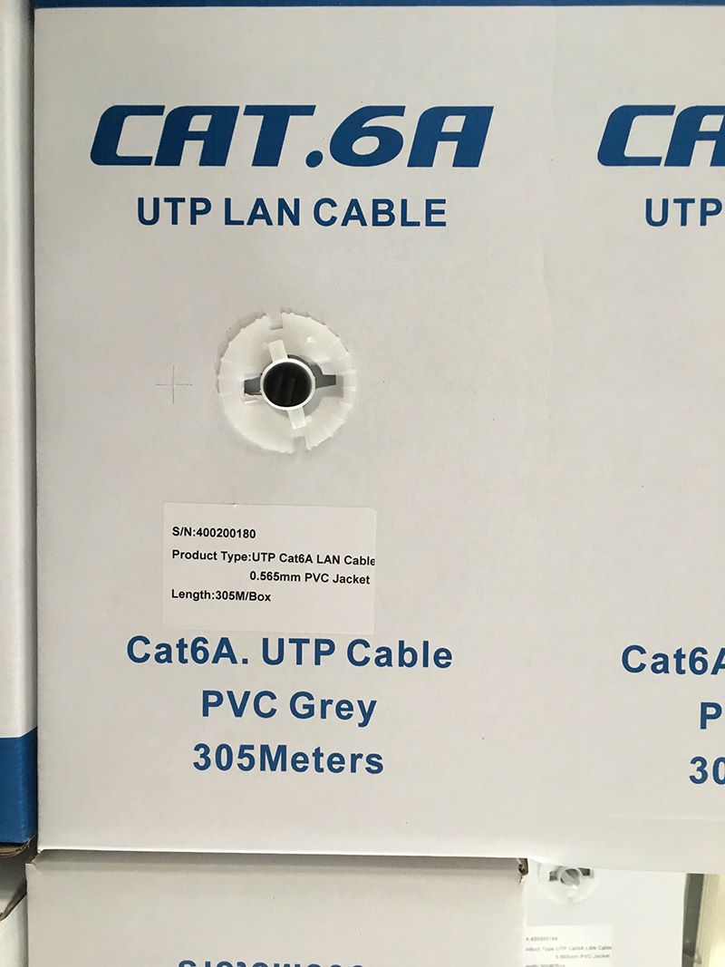LAN Cable U/UTP Cat.6A 23AWG 305M/Box